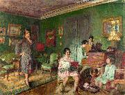 Edouard Vuillard Madame Andre Wormser and her Children Sweden oil painting artist